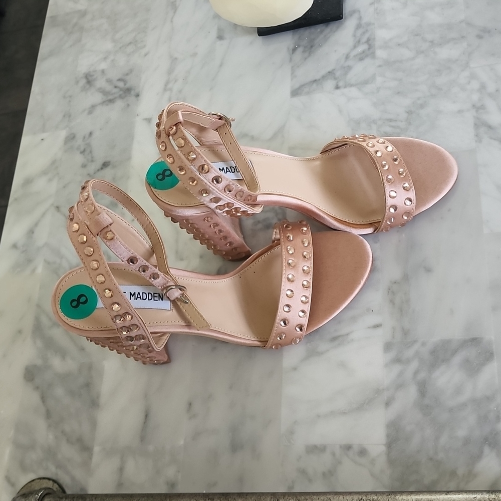 New Steve Madden Bling Rose Gold Heels